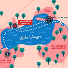 map of lake wingra